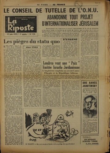 La Riposte N°152 (15 juin 1950)